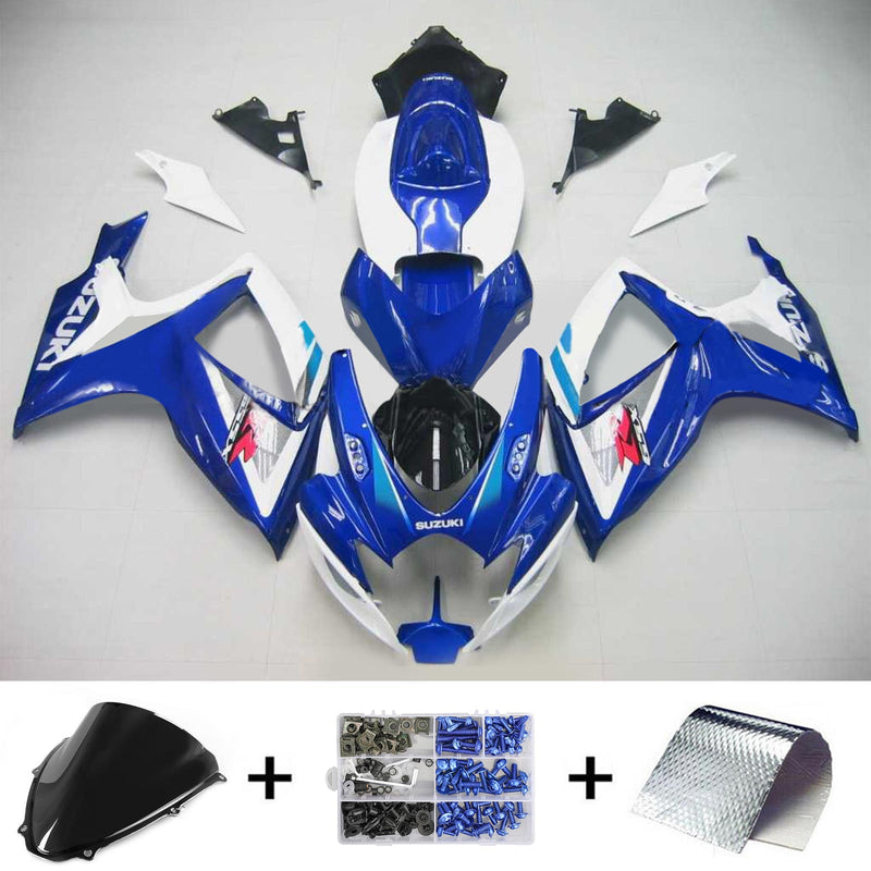 2006-2007 K6 Suzuki GSXR 600/750 Kit de carenagem de injeção de corpo de plástico