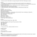 1981-1988 Toyota 22R Silnik z wtyczką kwadratową Hilux Gaźnik 21100-35463 21100-35570