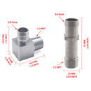 2 Stück Heizungsschlauchanschluss 3/4"" Wasserpumpe 5/8"" Ansaugung für Chevy SBC V8 Motoren