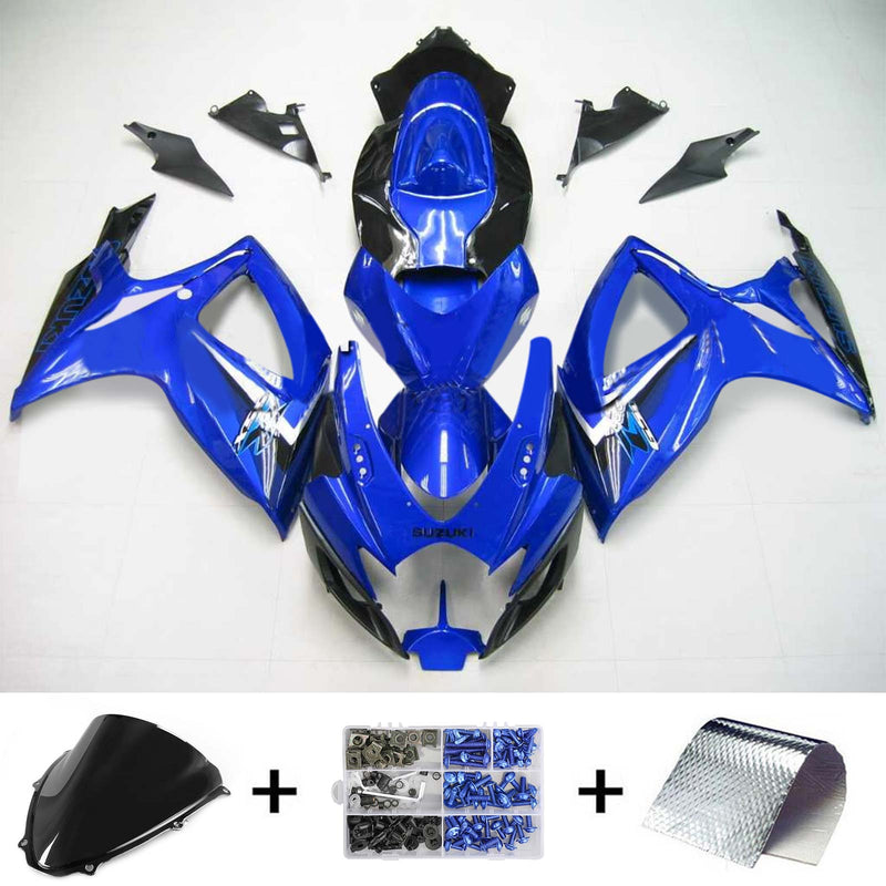 2006-2007 K6 Suzuki GSXR 600/750 kit de carenado de inyección cuerpo plástico