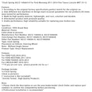 Wickelfeder AG1Z-14A664-A Für Ford Mustang 2011-2014 Flex Taurus Lincoln MKT