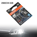 2x pro OSRAM 2980CW autožárovky W5W 12V1,5W W2.  1x9,5d