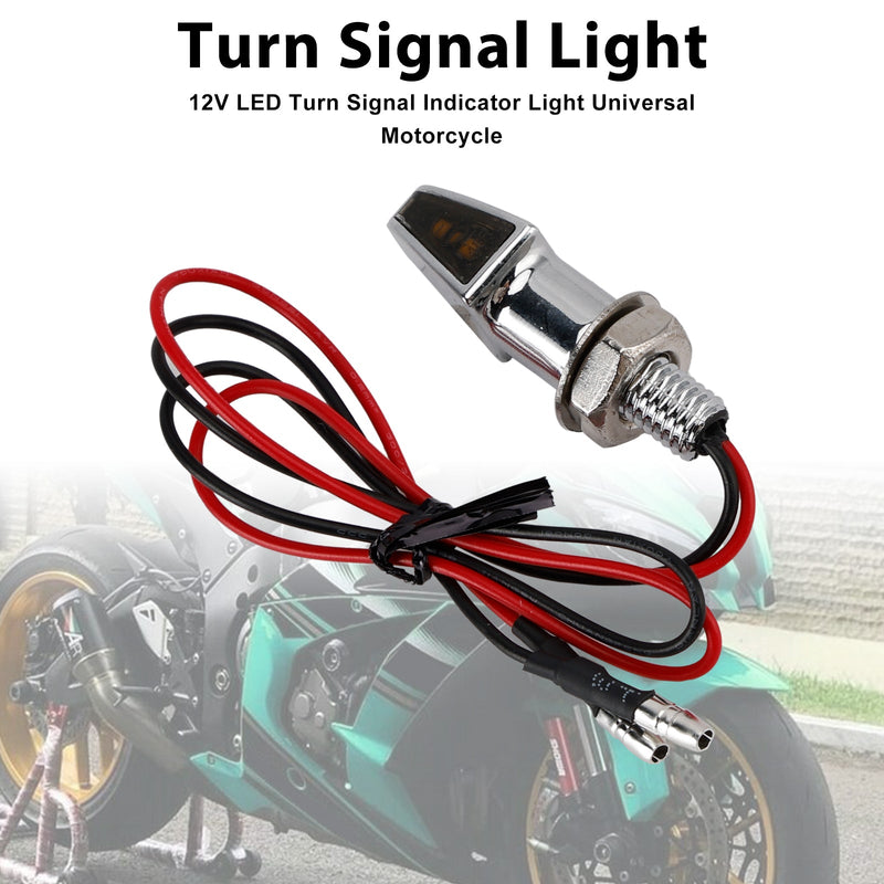 12V LED Blinker Anzeige Licht 8mm Universal Motorrad Für Yamaha