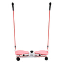 Trenažér na kroucení pasu Fitness Tool Protiskluzové vybavení pro domácí posilovnu pro ženy Břišní tuk Růžový Ab Twister Board 150 kg Kapacita & 20dB Ultra-tichý