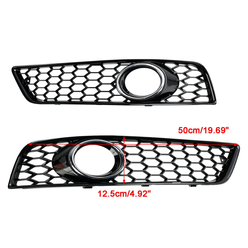 2009-2013 Audi A3 8P Honeycomb Front Bumper Tåkelys Grille Grilldeksel