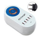 140W PD Multi-Port-Ladegerät Magnetisches kabelloses Schnellladen PD100W Laptop-Handy-Ladegerät EU-Stecker