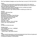 2012–2015 Audi A7 S7 RS7 2 Stück Frontscheinwerfer Objektiv Abdeckung Shell klar