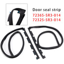 2-piece door seal kit for Honda Civic 2- and 3-door models (1992–1995, EG6, EG4)