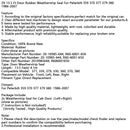 1986–2007 Peterbilt 359 370 377 379 380 2 x 13,5 Fuß Türgummi-Dichtungsstreifen