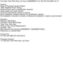 Kraftstoff Gas Tank Füllstoff Tür Deckel Abdeckung 5K6809857C Für VW GTI Golf MK6 10-13