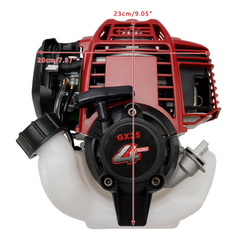 25ccm 4-takts motor 4-takts gressetermotor gressklipper børsteklipper egnet for GX25