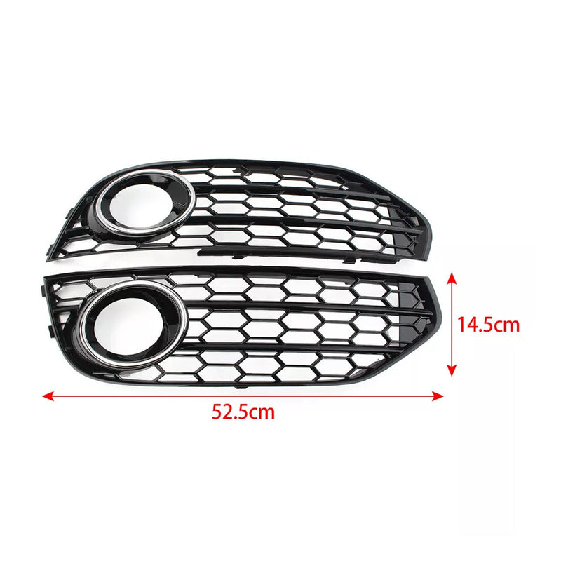 2010–2015 Audi A4 Allroad B8 Base Front Base Honeycomb nevoeiro Cooler Grille Tampa preta