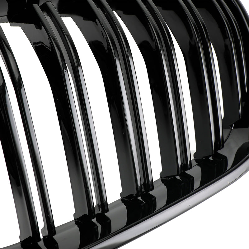 Glanssvart frontstøtfanger nyregrill for BMW X3 F25 2011-2014 Dual Line