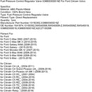 2000-2008 Peugeot 607 9U Fuel Pressure Control Regulator Valve X39800300018Z