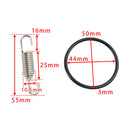 2er-Pack Auspuffrohrfeder 55 mm und O-Ringe für EXC 250 250EXC EXC250 1999–2021