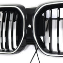 2022-2024 BMW IX3 G08 LCI Double-Amelle-munuaisten säleikkö, musta