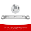 Schlüssel zum Entfernen der unteren Kappe. Werkzeug zum Wiederaufbau der Saphire/Onyx/Diamond-Gabel/DVO-Gabel