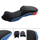 El asiento de pasajero del conductor de almohada completo se ajusta al azul para BMW R1200GS 14-18 R1250GS