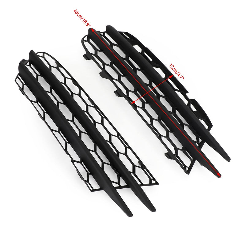 2008-2014 VW Scirocco -pari etupuskurin O/S Lower Grill 1K8853666B