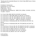 2005/04-2012/09 Ford Focus II Stufenheck DB, DH, FCH 1.4L Benzin Katalysatoren Euro 4 BM91275H 20946