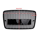 Kylargrill fram för Audi Q7 SQ7 (2005–2015), blank svart