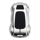 Capa de chave de carro de couro prateado de liga de zinco se encaixa Lexus ES260h/RX350h/LS500h