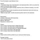 2024-2025 Harley Street Glide FLHX Unterer Kinnspoiler Kühlerschutzabdeckung