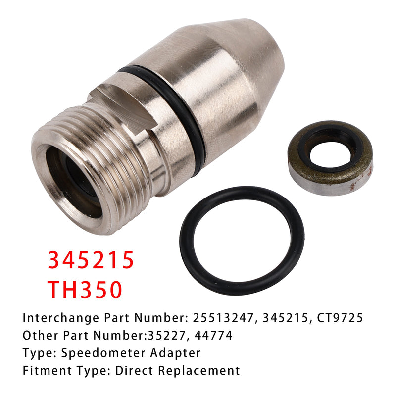 TH350 Speedo Getriebe Hülse Gehäuse w/Extra Dichtungen 345215 Für GM Turbo 350