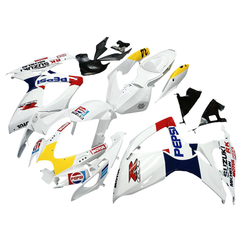 Amotopart Fairing Kit Body Plast ABS för Suzuki GSXR 600/750 2006-2007 K6