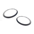 2 STÜCKE Glanz Schwarz Scheinwerfer Blende Trim Ring Mini Cooper F55 F56 F57 2014-2021