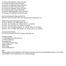 2016 KIA RIO 1.6L 1588CC 98CU. IN. L4 kampiakseli ja kiertokangen mäntäsarja 23041-2B600