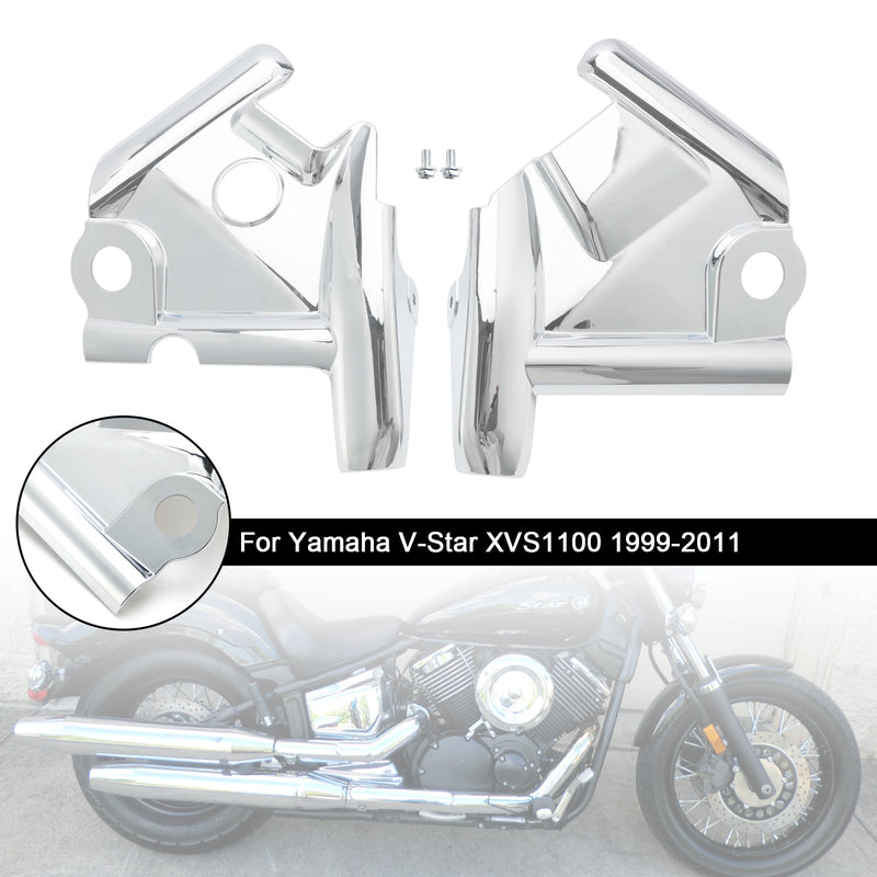 1999-2011 Yamaha V-Star XVS1100 Vorderradgabel Oberrahmen Halsabdeckung Chrom