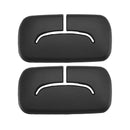 2x Schwarze hintere Sicherheitsgurtblende 1AP31DX9AA für Jeep Wrangler JK 2011-2018