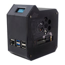 Conjunto de ventilador de torre vertical para Raspberry Pi 5 com caixa cooler de tela OLED de 0,96 polegadas