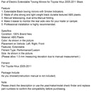 Para elektrycznie rozkładanych lusterek holowniczych do Toyoty Hilux 2005-2011 w kolorze czarnym