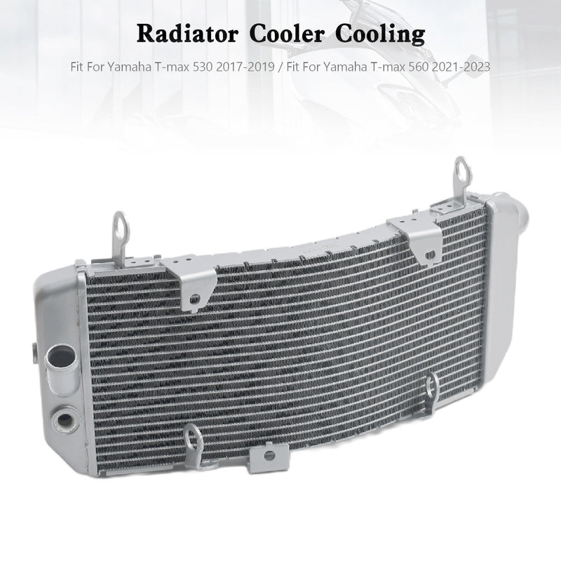 Radiatorkjøler i aluminium for Yamaha Tmax530 17-19 T-max 560 20-23 Sølv