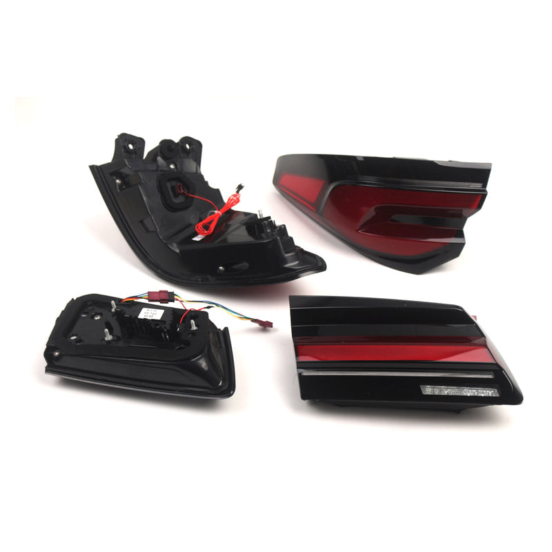 2018–2020 BMW 5 -serie G30 G38 L & R Red LED baklys Turn lysmodul