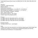 Levý + kryt pravého motorového ventilu pro BMW 540i E39 740i 740IL1998-2001 E38 X5 Z8