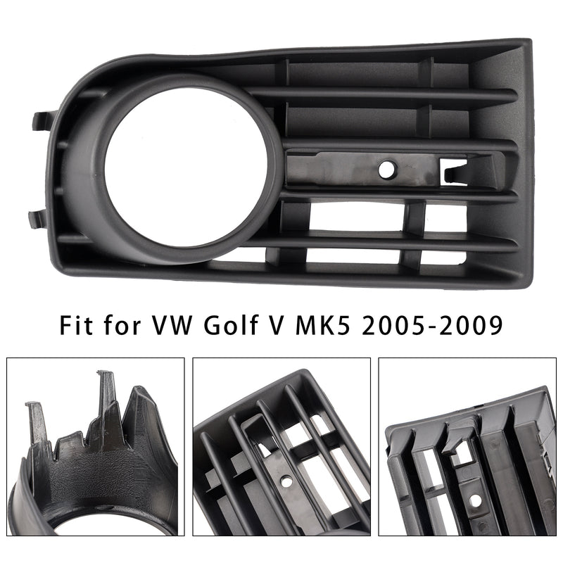 2005–2009 VW Golf V MK5 PRAWA PRAWA BUMPER GRILLE Lights Grill 1K0853666B