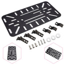 Universeller symmetrischer Seiten-Satteltaschen-Montagehalterungssatz Schwarz für Motorräder