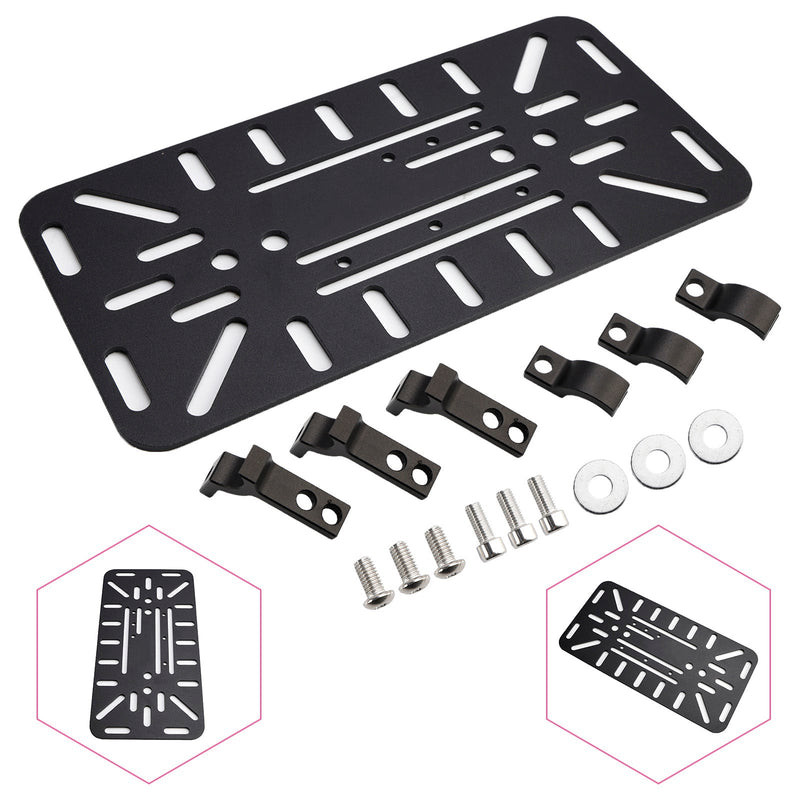 Universeller symmetrischer Seiten-Satteltaschen-Montagehalterungssatz Schwarz für Motorräder