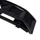 2016-2019 Audi A4 B9 S4 Rejilla de luz antiniebla para parachoques delantero negro de 2 piezas