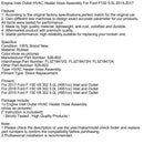 2015-2017 Ford F150 5.0L Motor Einlass Auslass HVAC Heizungsschlauch Montage