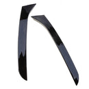 Glanz Schwarz Paar Hinten Fenster Seite Flügel Spoiler Für VW Passat B7 Wagon 11-15