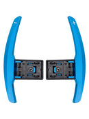 Schaltwippenverlängerung für BMW F-Serie F30 F31 F32 F10 X3 X5 Aluminium Blau