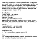 1 STÜCKE Kraftstoff Injektor 16450-R2E-L01 Fit Honda Civic 2012-2015 Fit HRV 16-20 1.8L