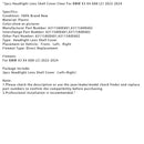 2022–2024 BMW X3 X4 G08 LCI 2 Stück Scheinwerfer-Objektiv-Abdeckung, klar