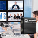 USB 3.0 Video Capture Card HDMI 4K Aufnahme Box Spiel Live Broadcast Mikrofon