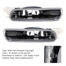 Paar Nebelscheinwerfer für die Frontstoßstange ohne Glühbirnen für E46 323i 325i 1998-2001 (vor LCI)