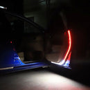 Car Door Decoration Light Strips Warning Flashing Red White Lamp 1.2m